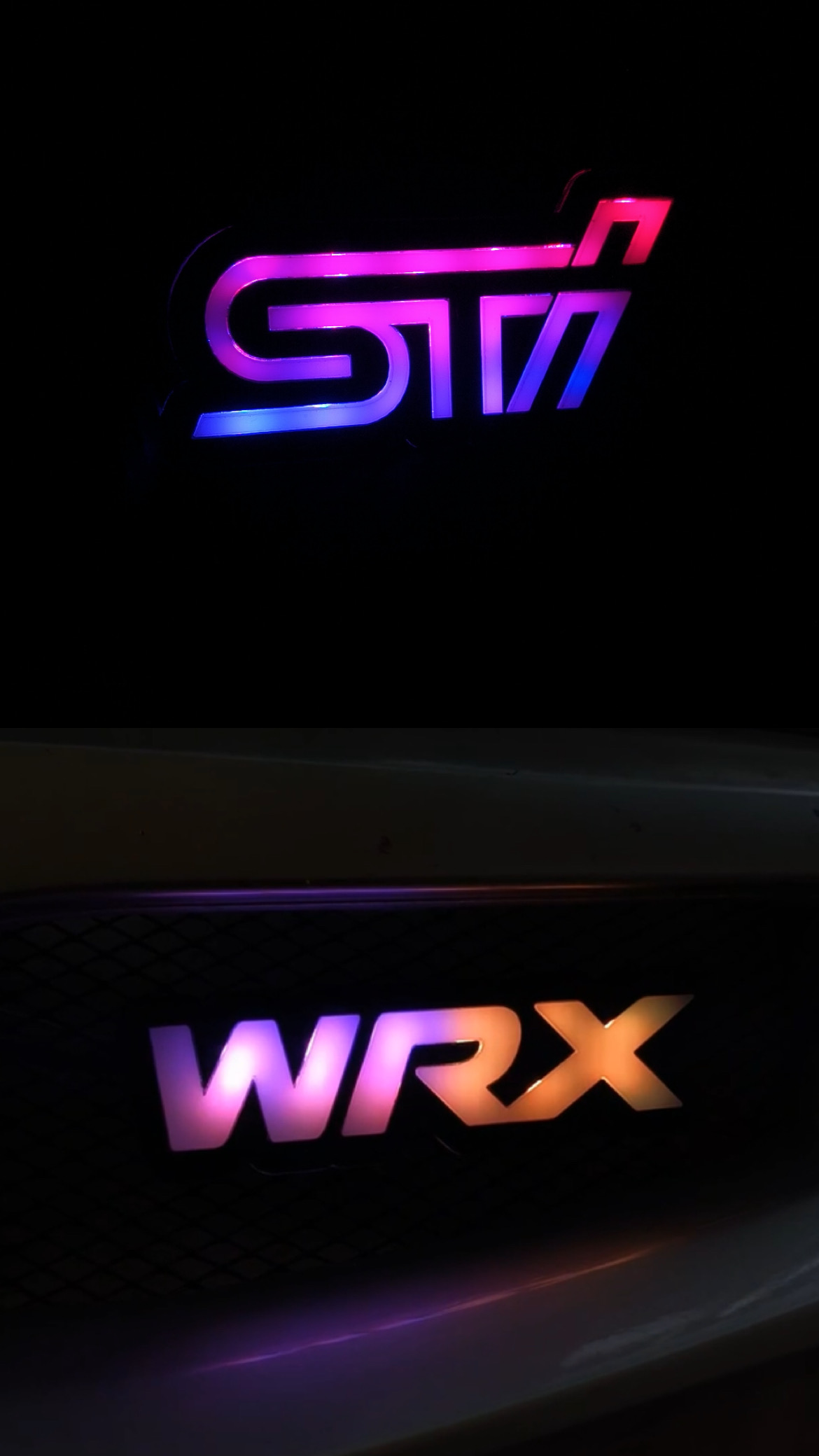 Emblema WRX/STI LED